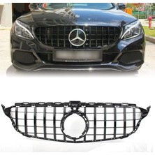 Gkl C Serisi W205 Gtr Ön Panjur Parlak Siyah Kameralı 2014-2018