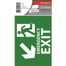 Tanex UYR 107 Acil Çıkış Etiketi 2'li Paket