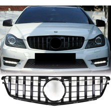 Gkl Mercedes C Serisi W204 Gtr Ön Panjur Parlak Siyah 2007-2014