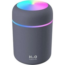 H2o 300 ml Rgb Işıklı Ulrasonik Ledli Hava Nemlendirici Buhar Makinesi ve Aroma Verici Buhardanlık