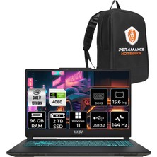 Msı Cyborg 15 Intel Core I7-13620H 96GB 2tb SSD RTX4060/8GB 15.6" Fhd 144Hz W11P Taşınabilir Bilgisayar A13VF-893XTR & Per4 Çanta A13VF893XTRP419