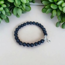 Mga Doğaltaş Volkan Taşı  Lav Taşı Bileklik Orijinal Doğal Taş Bileklik