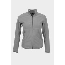 Trender Kadın Softshell & Polar Gri 7012 Tam Fermuarlı