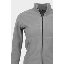 Trender Kadın Softshell & Polar Gri 7012 Tam Fermuarlı