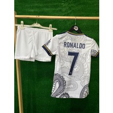 Rodak Spor Real Madrid Ronaldo 7 Dragon Tasarım Şortlu Çocuk Forması