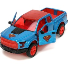 Dc Comics 1/32 Araba Modeli - Ford F 150 Raptor 2017 (Superman Figürü Dahil)