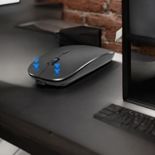 Kenly Bluetooth Şarjlı 2.4ghz Kablosuz Mouse Sessiz Tıklama