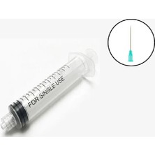 10 ml Luer Lock Kilitli Yeşil Iğneli (25 Adet) Enjektör Steril 10 cc Şırınga 38MM 21G