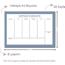 Chi-Chi Papers Büyük Boy Haftalık Masaüstü Planlayıcı - Mavi