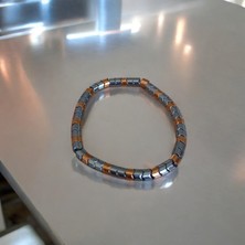 Mga Doğaltaş Hematit Bileklik Bakır Gri Hematit Taşı Bileklik Doğal Taş Bileklik