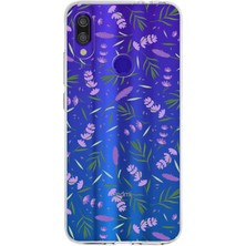 Printify Xiaomi Redmi Note 7 Pro ile Uyumlu 1mm Slim Fit Water Color 3 Baskılı Şeffaf Kılıf