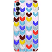 Printify Samsung Galaxy A24 ile Uyumlu 1mm Slim Fit Water Color 1 Baskılı Şeffaf Kılıf