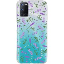 Printify Oppo A92 ile Uyumlu 1mm Slim Fit Water Color 3 Baskılı Şeffaf Kılıf