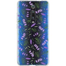 Printify Xiaomi Redmi K20 ile Uyumlu 1mm Slim Fit Water Color 3 Baskılı Şeffaf Kılıf