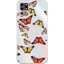 Printify Reeder S19 Max ile Uyumlu 1mm Slim Fit Water Color 2 Baskılı Şeffaf Kılıf