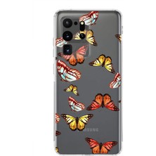 Printify Samsung Galaxy S20 Ultra ile Uyumlu 1mm Slim Fit Water Color 2 Baskılı Şeffaf Kılıf