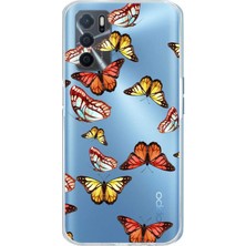 Printify Oppo A16 ile Uyumlu 1mm Slim Fit Water Color 2 Baskılı Şeffaf Kılıf