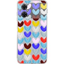 Printify Xiaomi Redmi Note 11R ile Uyumlu 1mm Slim Fit Water Color 1 Baskılı Şeffaf Kılıf