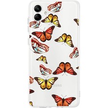 Printify Samsung Galaxy A05 ile Uyumlu 1mm Slim Fit Water Color 2 Baskılı Şeffaf Kılıf