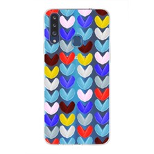 Printify Samsung Galaxy A20S ile Uyumlu 1mm Slim Fit Water Color 1 Baskılı Şeffaf Kılıf