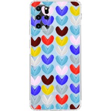 Printify Samsung Galaxy S20 Plus ile Uyumlu 1mm Slim Fit Water Color 1 Baskılı Şeffaf Kılıf