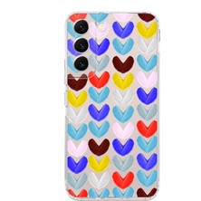 Printify Samsung Galaxy S22 ile Uyumlu 1mm Slim Fit Water Color 1 Baskılı Şeffaf Kılıf