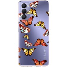 Printify Tecno Camon 18 ile Uyumlu 1mm Slim Fit Water Color 2 Baskılı Şeffaf Kılıf