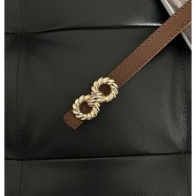 ZR Accessory Burgu Tokalı Ince Kadın Kemeri, Ceket Kemeri, Gömlek Kemeri, Elbise Kemeri
