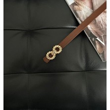 ZR Accessory Burgu Tokalı Ince Kadın Kemeri, Ceket Kemeri, Gömlek Kemeri, Elbise Kemeri