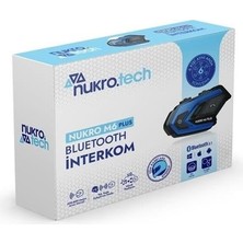 Nukrotech Nukro M6 Plus Bluetooth 6 Kişilik Interkom Siyah