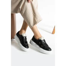 Follini Kadın Hakiki Deri Sneaker Siyah