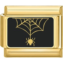 İtalyan Charm Bileklik Spider Gold Charm