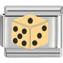 İtalyan Charm Bileklik Golden Dice Charm