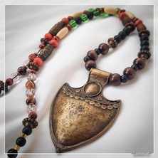 Z Jewelry Art Kavaca - Etnik Otantik Bohem Kadın Erkek Zırh Kolye