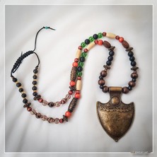 Z Jewelry Art Kavaca - Etnik Otantik Bohem Kadın Erkek Zırh Kolye