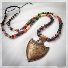 Z Jewelry Art Kavaca - Etnik Otantik Bohem Kadın Erkek Zırh Kolye