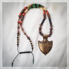 Z Jewelry Art Kavaca - Etnik Otantik Bohem Kadın Erkek Zırh Kolye
