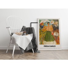 Pegziz Kanvas Tablo Frida Kahlo Oda Duvar Dekorasyonu Sanatsal Tablo Salon Dekorasyonu