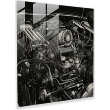 Painted Anarchy Bmw Gerçekçi Cam Baskı - Bmw, Cam Baskı, Cam Sanatı, Duvar Dekorasyonu, 30X30 cm
