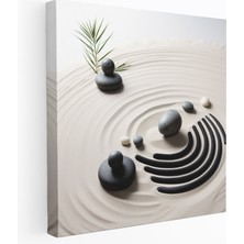 Painted Anarchy Zen Bahçesi Kanvas Tablo - Zen, Kanvas Tablo, Duvar Dekorasyonu, Minimalist, 30X30 cm