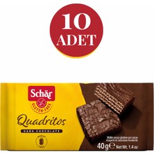 Schar Quadritos Glutensiz Çikolata Kaplamalı Gofret (10 ADET)