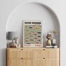 Pegziz Yayoi Kusama Sanatsal Kanvas Tablo Salon Duvar Dekorasyonu Modern Tablo Oda Dekor Duvar Tablosu