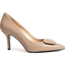 Follini Kadın Deri Stiletto Vizon