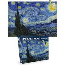 Neverland 2 Adet 1000 Parça Puzzle - Yıldızlı Gece ve Sahil Evi