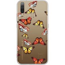 Printify General Mobile Gm 10 ile Uyumlu 1mm Slim Fit Water Color 2 Baskılı Şeffaf Kılıf