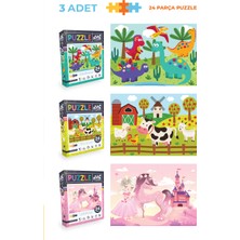 Neverland 12 Adet Puzzle Set - 3 Adet 24 Parça + 6 Adet 50 Parça + 3 Adet 100 Parça