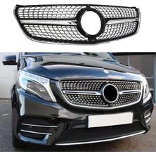 Gkl Mercedes Vito W447 Ön Panjur Krom/siyah Diamond Kamerasız 15-20