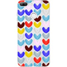Printify Huawei Honor 9 Lite ile Uyumlu 1mm Slim Fit Water Color 1 Baskılı Şeffaf Kılıf