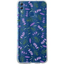 Printify Huawei Honor 8x ile Uyumlu 1mm Slim Fit Water Color 3 Baskılı Şeffaf Kılıf