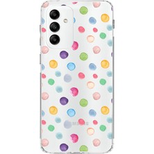 Printify Samsung Galaxy A05S ile Uyumlu 1mm Slim Fit Water Color 6 Baskılı Şeffaf Kılıf